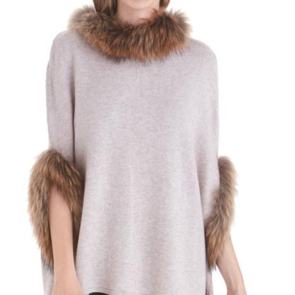 Love Token with Raccoon Fur Trim, XS/S, OBO